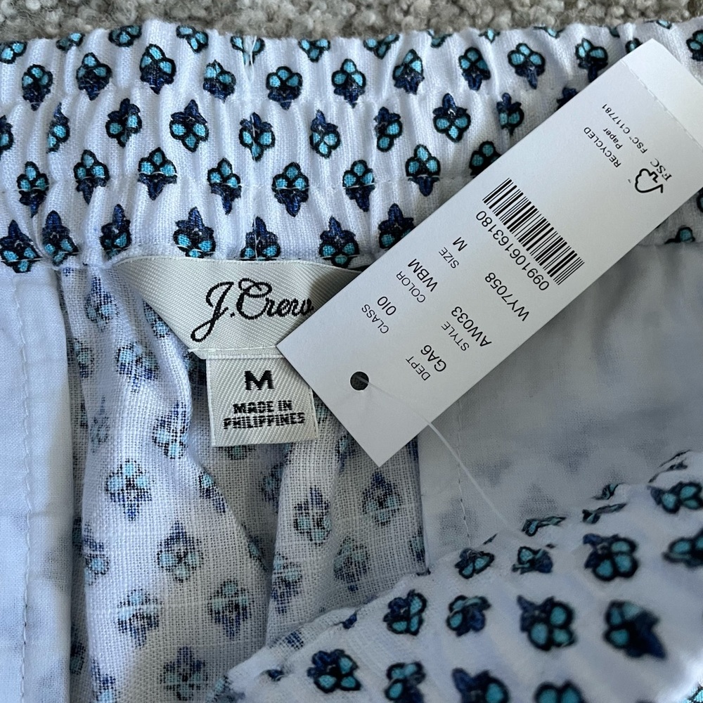 NWT J. Crew Seaside Short in Blue Ribbon Block Print - Picture 4 of 7